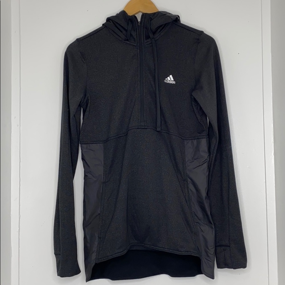 Adidas black climawarm windbreaker jacket size s NWOT